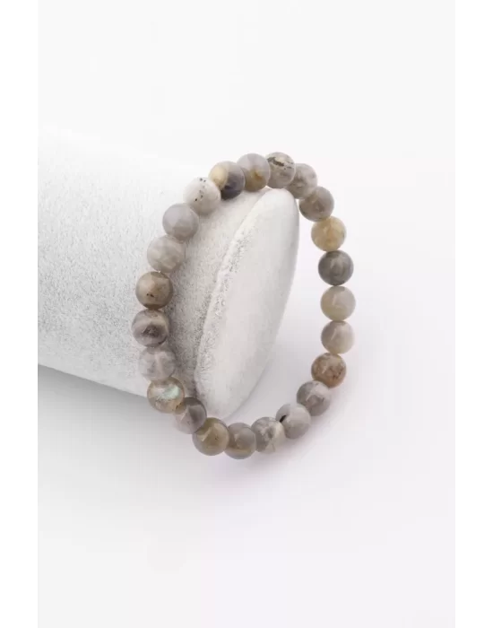 Labradorit Doğal Taş Bileklik 8 mm Küre Kesim, Gemstone Bracelet