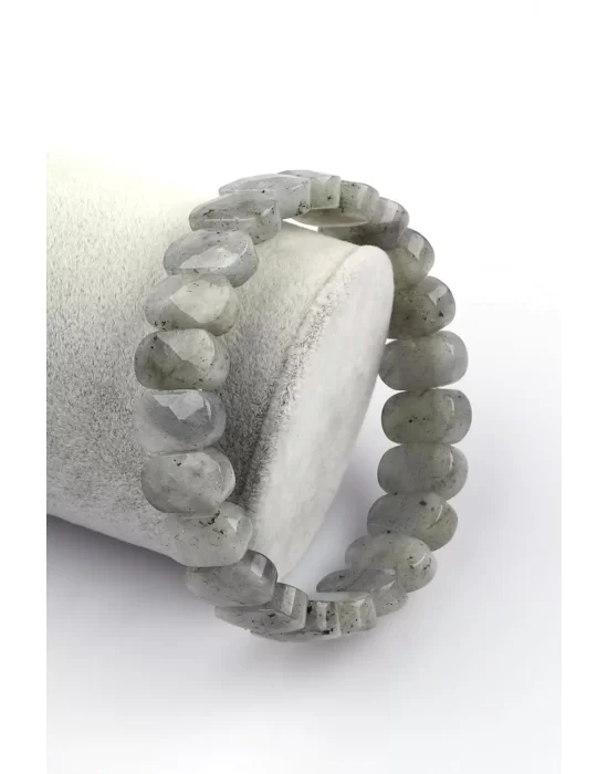 Labradorit Doğal Taş Bileklik 8 x 14 mm Özel Kesim, Gemstone Bracelet