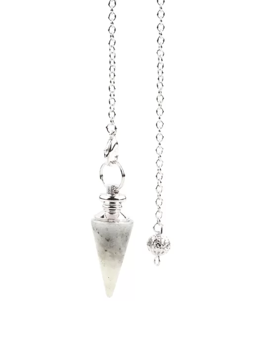 Labradorit Doğal Taş Pandül Sarkaç, Gemstone Pendulum