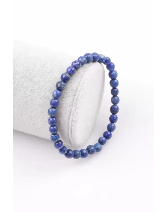 Lapis Lazuli Doğal Taş Bileklik 6 mm Fasetli Küre Kesim, Gemstone Bracelet