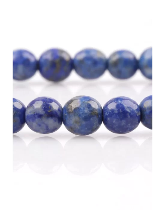 Lapis Lazuli Doğal Taş Bileklik 6 mm Fasetli Küre Kesim, Gemstone Bracelet