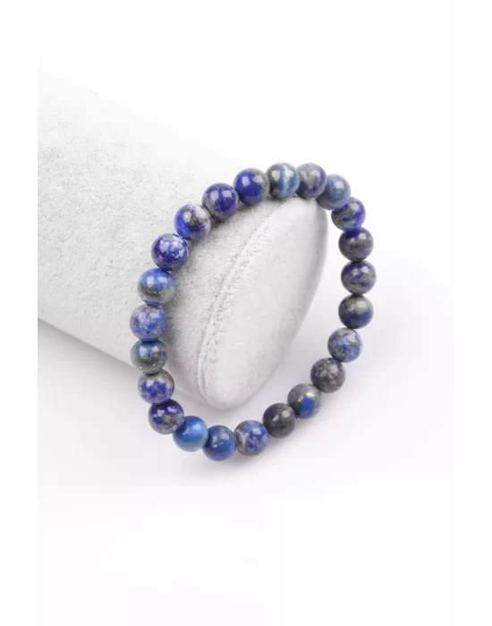 Lapis Lazuli Doğal Taş Bileklik 8 mm Küre Kesim, Gemstone Bracelet