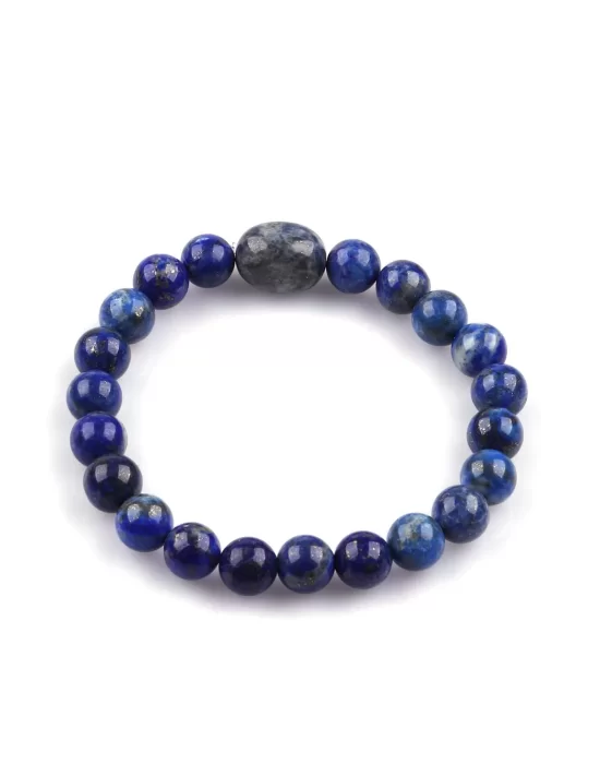 Lapis Lazuli Doğal Taş Bileklik 8 mm Küre Kesim, Gemstone Bracelet