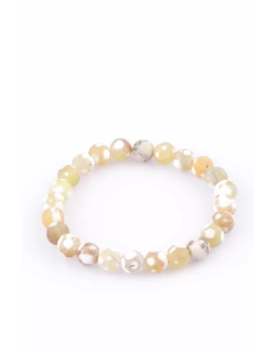 Mat Akik Doğal Taş Bileklik 8 mm Küre Kesim, Gemstone Bracelet