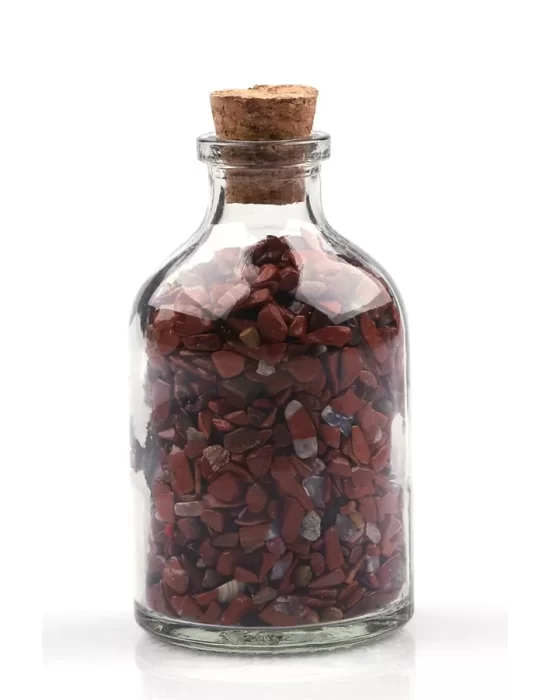 Red Jasper Doğal Taş Kırık Taşlı Şişe 50 cc