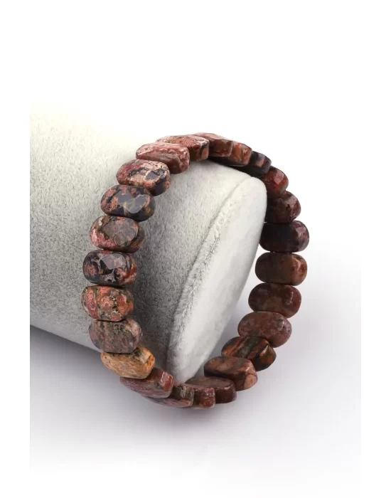 Riyolit Doğal Taş Bileklik 8 x 14 mm Özel Kesim, Gemstone Bracelet