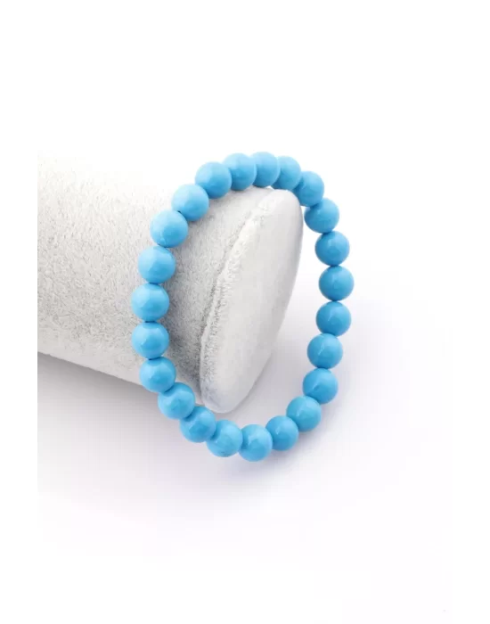 Turkuaz Doğal Taş Bileklik 8 mm Küre Kesim, Gemstone Bracelet