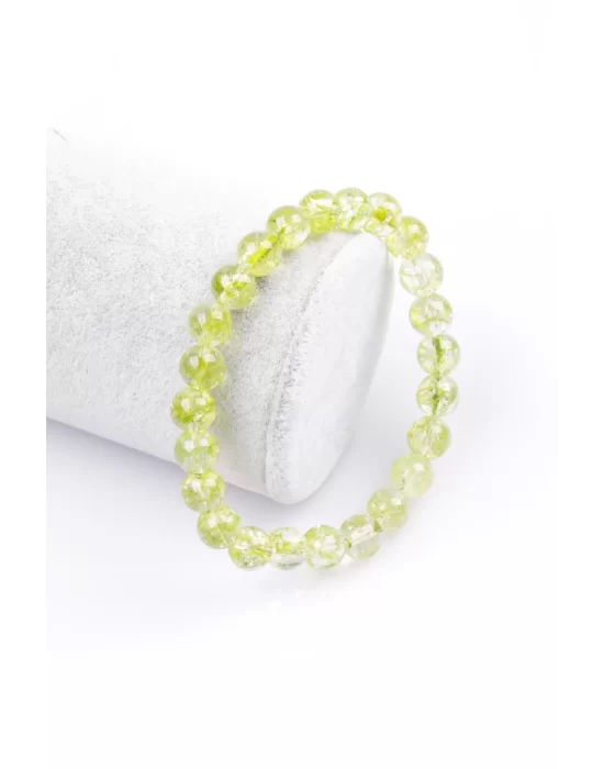 Yeşil Necef Doğal Taş Bileklik 8 mm Küre Kesim, Gemstone Bracelet