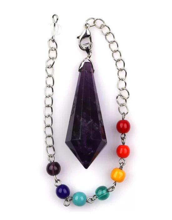 Ametist - Doğal Taş Pandül Sarkaç, Gemstone Pendulum