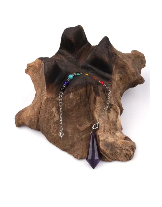 Ametist - Doğal Taş Pandül Sarkaç, Gemstone Pendulum