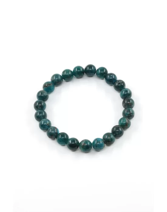 Apatit Doğal Taş Bileklik 8 mm Küre Kesim, Gemstone Bracelet