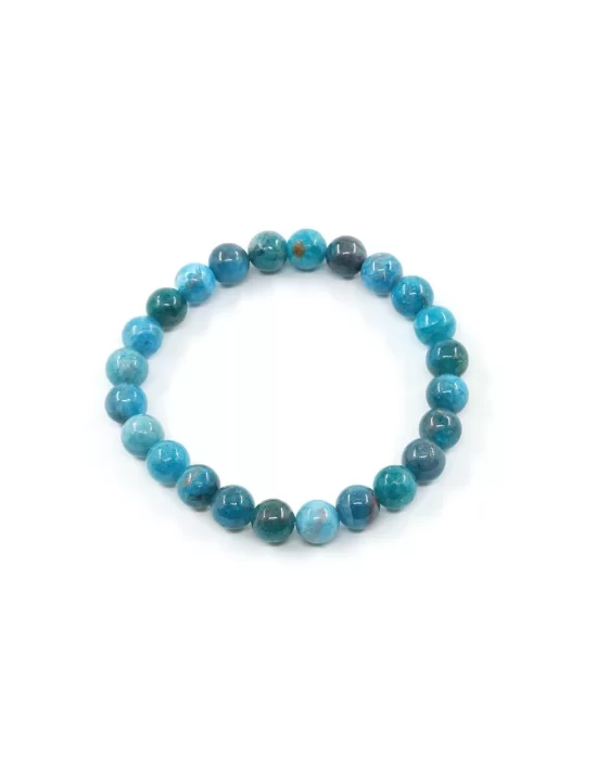 Apatit Doğal Taş Bileklik 8 mm Küre Kesim, Gemstone Bracelet