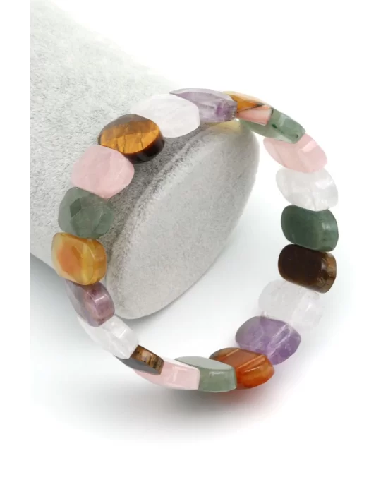 Çakra Doğal Taş Bileklik 10 x 20 mm Özel Kesim, Gemstone Bracelet