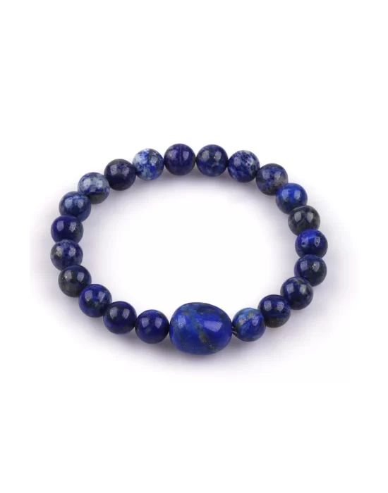 Lapis Lazuli Doğal Taş Bileklik 8mm Küre Kesim