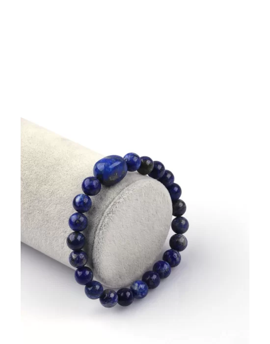 Lapis Lazuli Doğal Taş Bileklik 8mm Küre Kesim