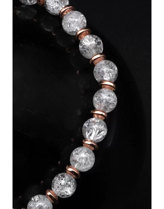 Necef Doğal Taş Makrome Örme Bileklik, Gemstone Bracelet