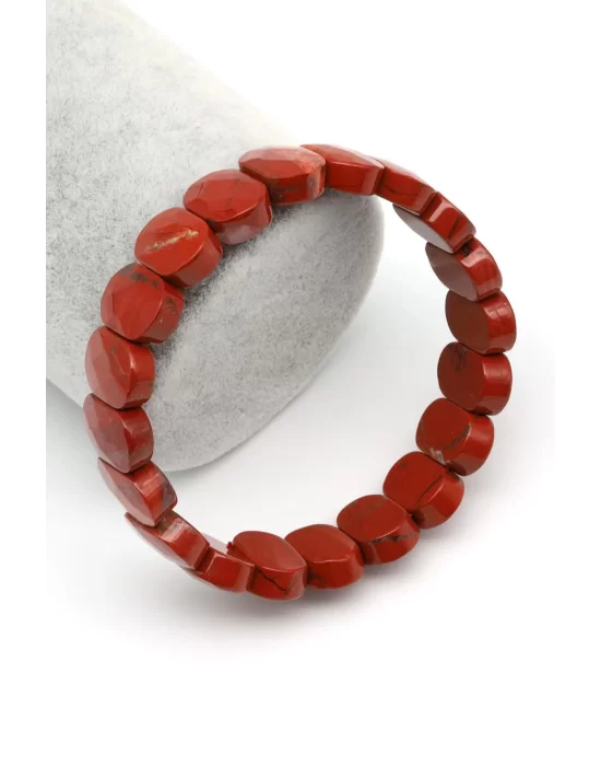 Red Jasper Doğal Taş Bileklik 10 x 14 mm Özel Kesim