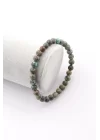 Afrika Turkuaz Doğal Taş Bileklik 6 mm Küre Kesim, Gemstone Bracelet