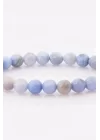 Akik Doğal Taş Bileklik 8 mm Fasetli Küre Kesim, Gemstone Bracelet