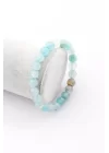 Akik Doğal Taş Bileklik 8 mm Fasetli Küre Kesim, Gemstone Bracelet