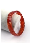 Kırmızı Akik Doğal Taş Bileklik 9 x 12 mm Özel Kesim, Gemstone Bracelet