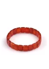 Kırmızı Akik Doğal Taş Bileklik 9 x 12 mm Özel Kesim, Gemstone Bracelet