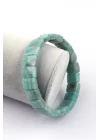 Amazonit Doğal Taş Bileklik 9 x 12 mm Özel Kesim, Gemstone Bracelet