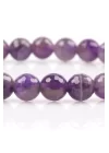 Ametist Doğal Taş Bileklik 6 mm Fasetli Küre Kesim, Gemstone Bracelet