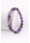 Ametist Doğal Taş Bileklik 8 mm Fasetli Küre Kesim, Gemstone Bracelet