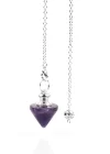 Ametist Doğal Taş Pandül Sarkaç, Gemstone Pendulum