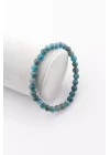 Apatit Doğal Taş Bileklik 6 mm Küre Kesim, Gemstone Bracelet