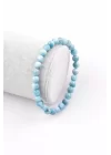 Apatit Doğal Taş Bileklik 6 mm Küre Kesim, Gemstone Bracelet