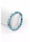 Apatit Doğal Taş Bileklik 8 mm Küre Kesim, Gemstone Bracelet