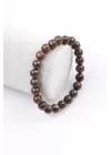 Bronzit Doğal Taş Bileklik 8 mm Küre Kesim, Gemstone Bracelet