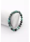 Crazy Akik Doğal Taş Bileklik 8 mm Küre Kesim, Gemstone Bracelet