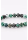 Crazy Akik Doğal Taş Bileklik 8 mm Küre Kesim, Gemstone Bracelet