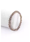 Dumanlı Kuvars Doğal Taş Bileklik 6 mm Küre Kesim, Gemstone Bracelet