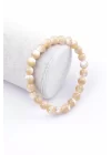 Esmer Sedef Doğal Taş Bileklik 8 mm Küre Kesim, Gemstone Bracelet