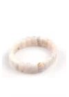 Gül Akik Doğal Taş Bileklik 8 x 14 mm Özel Kesim, Gemstone Bracelet