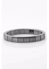 Hematit Doğal Taş Bileklik 10 x 10 mm Özel Kesim, Gemstone Bracelet