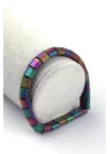 Hematit Doğal Taş Bileklik 7 x 9 mm Özel Kesim, Gemstone Bracelet