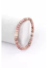 Jasper Doğal Taş Bileklik 4 x 6 mm Rondel Kesim, Gemstone Bracelet