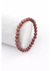 Jasper Doğal Taş Bileklik 6 mm Küre Kesim, Gemstone Bracelet