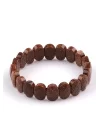 Kahverengi Yıldız Taşı Doğal Taş Bileklik 10 x 14 mm Özel Kesim, Gemstone Bracelet