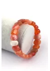 Karnelyan Akik Doğal Taş Bileklik 9 x 14 mm Özel Kesim, Gemstone Bracelet