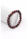 Kırmızı Kaplan Gözü Doğal Taş Bileklik 8 mm Küre Kesim, Gemstone Bracelet