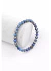 Lacivert Varisit Doğal Taş Bileklik 6 mm Küre Kesim, Gemstone Bracelet