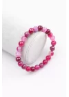 Madagaskar Akik Doğal Taş Bileklik 8 mm Küre Kesim, Gemstone Bracelet