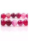 Madagaskar Akik Doğal Taş Bileklik 8 mm Küre Kesim, Gemstone Bracelet