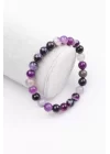 Madagaskar Akik Doğal Taş Bileklik 8 mm Küre Kesim, Gemstone Bracelet